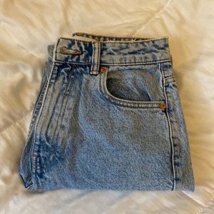 Zara mom jeans light blue